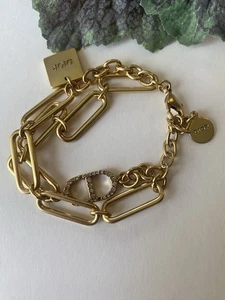 Dior Amazing Signature Chain-Link Double Strand Bracelet - Bild 1 von 7