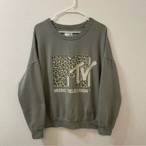 MTV Pullover Sweatshirt Olivgrün Extra Large - Bild 1 von 4