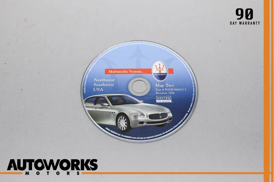 2005 Maserati Quattroporte M139 Comand GPS Map Navigation Disc OEM - Image 1 of 4