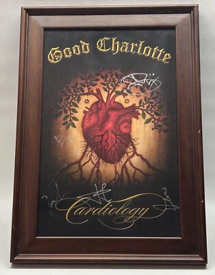 GOOD CHARLOTTE Signed Original Full Color Promo Print Cardiology Framed - Image 1 of 4