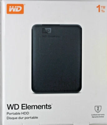 Western Digital WDBUZG0010BBK-WESN  1 TB Portable HDD - Black sealed - Image 1 of 3