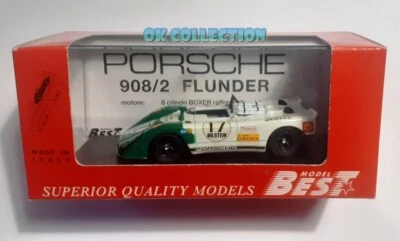 Diecast BEST MODEL 1:43_ PORSCHE FLUNDER Nurburgring 1970 Basche Werlich (9136) - Immagine 1 di 2