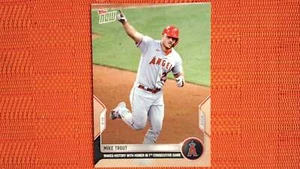 2022 Topps Now #890 Mike Trout - Makes History with Homer in 7th Consecutive Gam - Picture 1 of 2