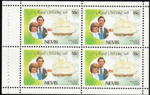 Princess Diana Royal Wedding Booklet pannello Nevis MNH 1981 non montato come nuovo (71570) - Foto 1 di 1