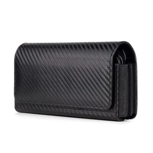 Universal mobile phone belt pouch holster bag Clip Loop Leather Wallet Case 6.7" - Zdjęcie 1 z 11