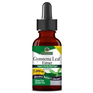 Nature's Answer Gymnema Leaf Extract 1,000mg 30ml Supports Healthy Blood Sugar* - Picture 1 of 2