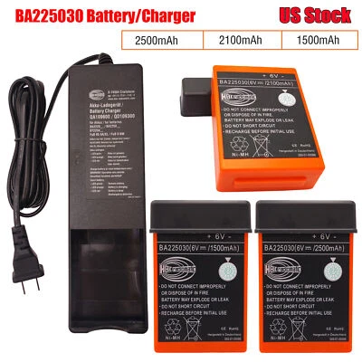 BA225030 6V Ni-Mh Battery / QA109600 Battery Charger For HBC Crane remote NEW - Image 1 of 4