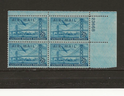US Scott #C36 Plate Block Fine/Very Fine MNH Cat. Value $4.00               #141 Cover