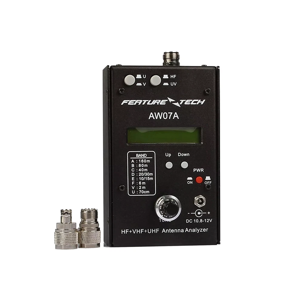 Analizador de antena HF VHF UHF Medidor SWR Probador de impedancia de RF Analizador de frecuencia Foto 1 de 4