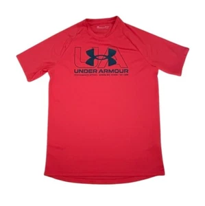 Camisa Atlética Under Armour Para Hombres Calce Suelto Absorbe la Humedad-Roja-M-GUC - Imagen 1 de 4
