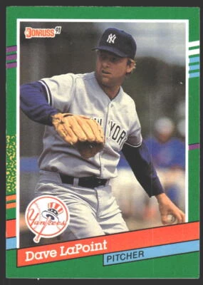 Dave LaPoint #481b 1991 Donruss New York Yankees - Image 1 of 2
