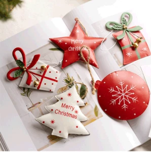 Christmas Tree Hanging Ornaments Nodic Style Gift Box New Year Home Decor Party - Picture 1 of 12