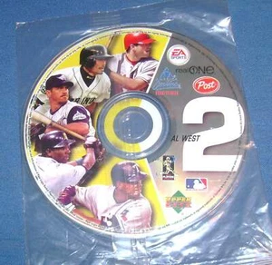 2003 CD-ROM promocional post cereal #2 AL OESTE MLB béisbol EA Sports NUEVO - Imagen 1 de 2