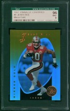 Jerry Rice 1997 Pinnacle Certified #9 Mirror Gold Mint