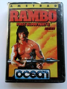 RAMBO FIRST BLOOD PART II OCEAN AMSTRAD CPC 464 472 6128 - Imagen 1 de 7