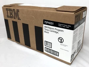 IBM 75P4051 Black GENUINE Toner Cartridge Infoprint Color 1354 1354L 1454 1464 - Picture 1 of 4