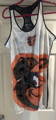 Baltimore Orioles Mlb Women’s Pajamas Sleepwear  Nighty Cover-All Shirt (S) - Image 1 of 4