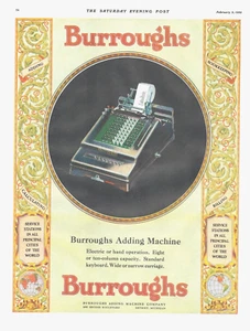 1929 ADDING MACHINE office equipment vintage PRINT AD bookkeeping business - Picture 1 of 1