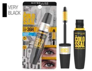 Maybelline The Colossal Longwear 36H Waterproof Mascara 8ml - Very Black - Picture 1 of 9