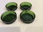 Vintage MCM Bodum Nissen Green Glass Bowls, Made In Denmark, 4 Ct.