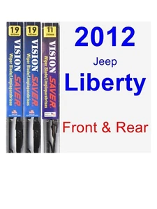 2002 - 2012 Jeep Liberty Wiper Blade Set ( 3 Blades ) - Picture 1 of 4