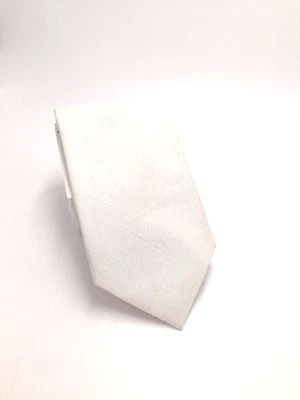 $78 Nick Cannon Hombres Corbata Cuello Informal Blanco Sólido Vestido Informal Corbata Ajustada 60x3 Foto 1 de 4