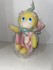 Vintage 1988 Yellow Mattel Turtle Tots Plush 8” TUTU w/Shell Backpack - Picture 1 of 5