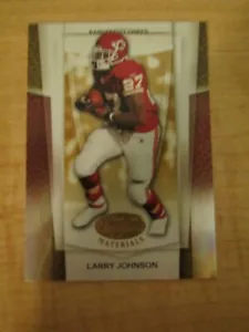 2007 espejo dorado con certificación Leaf tarjeta Larry Johnson #140 15/25 Penn State/Chiefs - Imagen 1 de 2