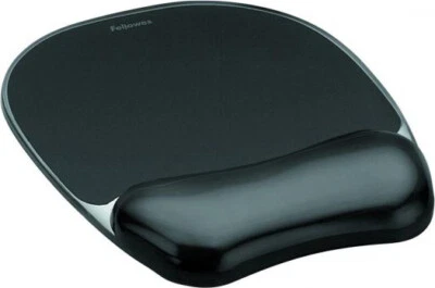 fellowes Tappetino mouse con poggiapolso ergonomico Mousepad Crystal 9112101 - Immagine 1 di 2