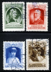 LIECHTENSTEIN 1929 La Adhesión del Príncipe Francisco I Set SG 92 a SG 95 en muy buen estado - Imagen 1 de 2