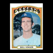 Bill Singer 1972 Topps Los Angeles Dodgers #25 Vintage Set Filler!