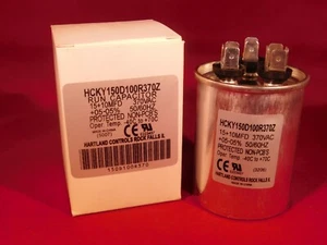 Dual Run Cap 15/10 MFD 370v Electric Motor Run Oil Fill Capacitor uf HVAC 15-10 - Picture 1 of 1