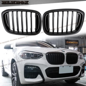 MATTE BLACK SINGLE SLANT GRILLE FIT 2018 2019 2020 2021 BMW G01 G02 X3 X4 ONLY - Bild 1 von 4