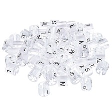 CLOTHES HANGER Marker 4 Size Fit 3.5mm canna per indumento codifica colore chiaro 120pcs