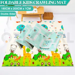 Kids Play Mat Baby Crawling Floor Foldable XPE Foam Waterproof Non-slip Carpet - Picture 1 of 8