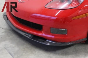 ZR1 Style Carbon Fiber Front Bumper Lip For 2006-2013 Chevy Corvette C6 Z06 ZR1 - Foto 1 di 4