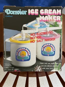 Vintage Donvier Ice Cream Maker; No Salt, Ice or Electricity Needed - Picture 1 of 5