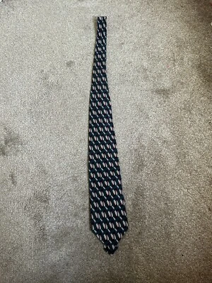 Corbata de 3,75" de ancho vintage años 90 Karl Lagerfeld 100 % seda patrón geométrico funky para hombre Foto 1 de 4