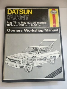 Haynes Datsun Sunny Owners Workshop Manual 1978 to 1982 All Models Book Hardback - Picture 1 of 10