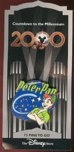 ALTER Disney Pin Countdown zur Millennium Serie #74 Peter Pan 1953 NEUE KARTE - Bild 1 von 2