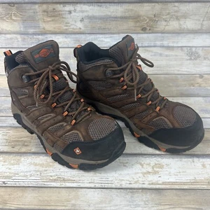 Bota de Trabajo Merrell Hombre 9.5 W Marrón Moab Vertex Media Impermeable Puntera Compuesta - Imagen 1 de 14