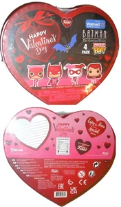 Funko Pocket Pop BATMAN animated Walmart valentine day harley quinn 4 pack serie - Picture 1 of 3