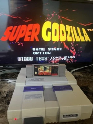 Super Godzilla (Super Nintendo Entertainment System, 1993) SNES Tested - Image 1 of 4
