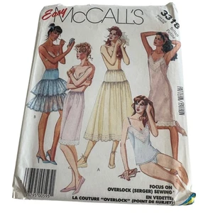 McCalls Sewing Pattern 3318 Misses Full Slip Camisole Half Slip Petticoats 10 12 - Picture 1 of 13