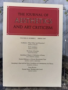 The Journal of Aesthetics and Art Criticism: Vol 65, No. 2 - Spring 2007 - Imagen 1 de 3