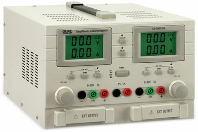 QUATPOWER Labornetzgerät LN-3003XIII, 2x 0...30 V-, 0...3 A, 5 V-/3 A - Bild 1 von 4