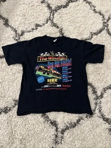 Vtg 93 The Winston Charlotte Speedway Nascar One Hot Finish T-Shirt XL  - Picture 1 of 8