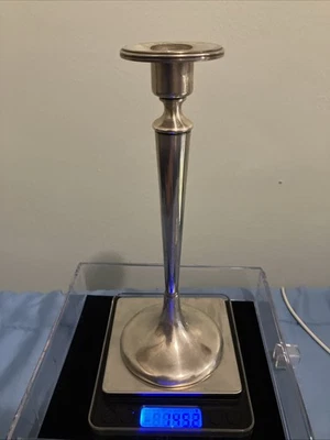 Sterling Silver Single Candelabra Candle Holder 8.5 Inch Possibly Gorham? - Image 1 of 4