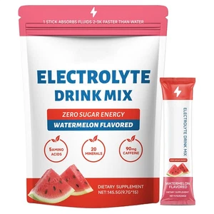 Watermelon Hydration Powdered Electrolyte Drink Mix Supplement 9.7g X 15piece - Bild 1 von 10