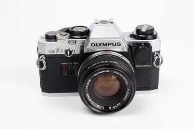 Olympus OM-10 + Zuiko auto -S 50MM 1:1.8 + Manual adapter NEW SEALS - Immagine 1 di 4